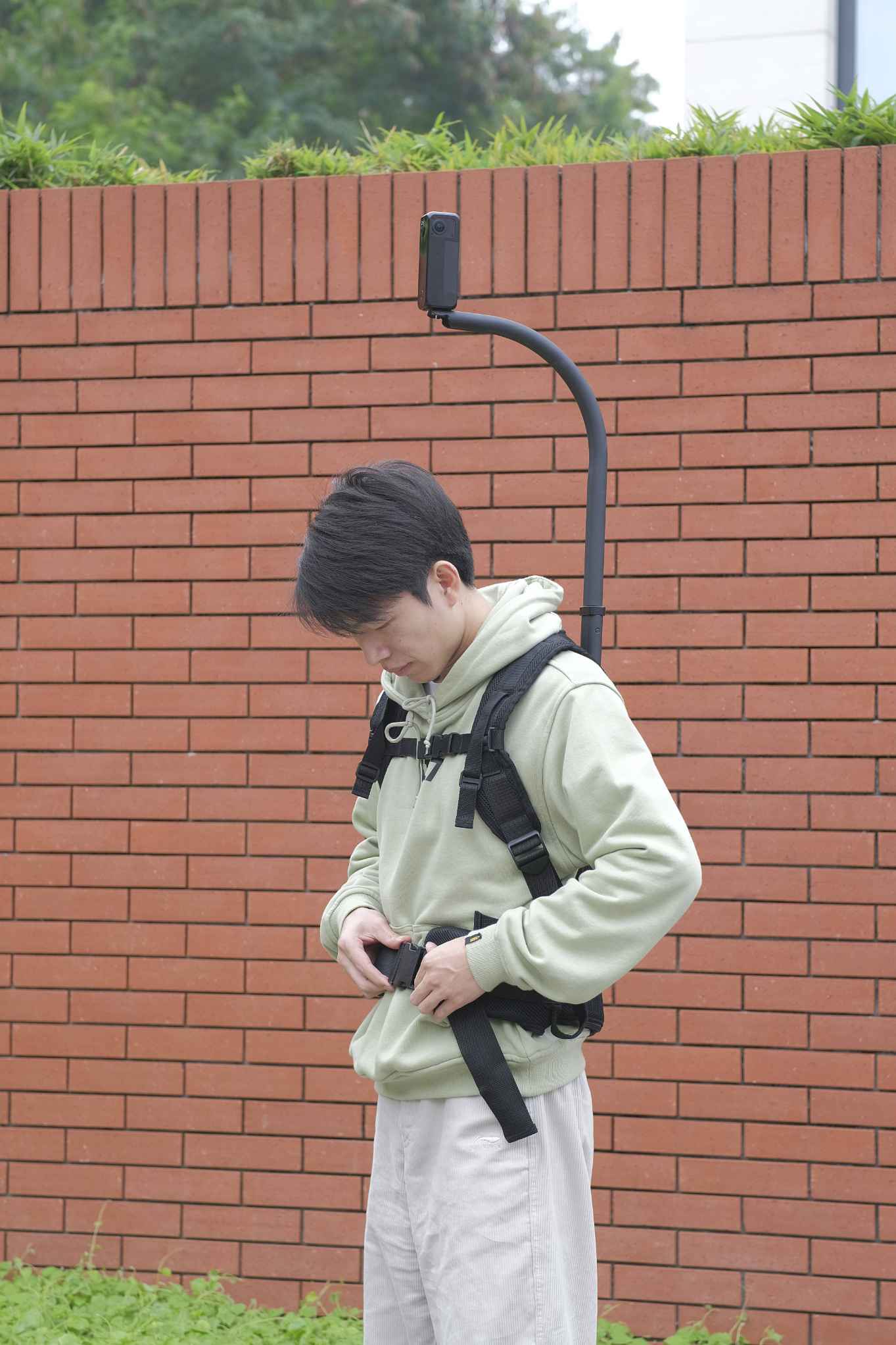 Backpack with monopod