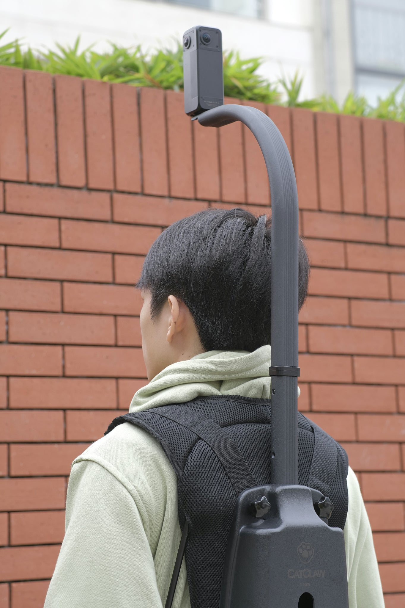 Backpack with monopod